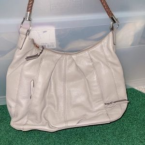 Tignanello cream leather purse